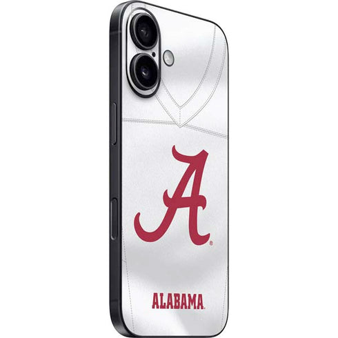 University of Alabama White Jersey iPhone 16 Plus Skin